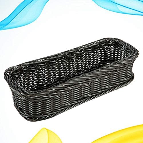 Doitool Rattan Casher Casher Cashen Caddy Caddy Plastion Rationware Организатор Рустикален полици корпи ткаени плетени корпи