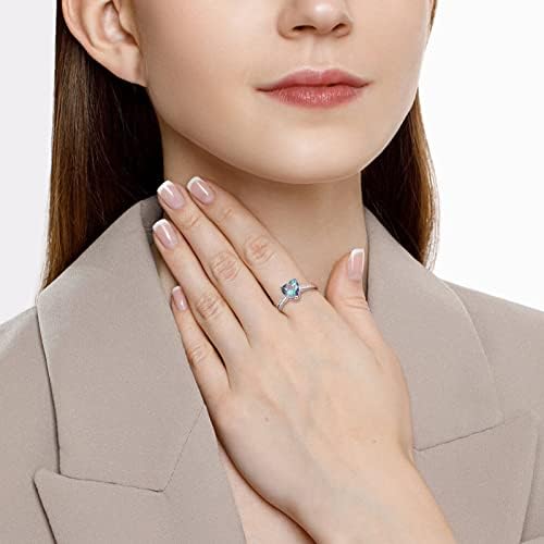 Wенски венчален прстен Корејски loveубов во форма на срце во облик на циркон прстен праска срце Шарен дијамантски прстен Едноставен моден прстен