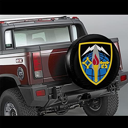 Воен разузнавачки корпус на хифенли, покриена резерва на гуми водоотпорен водоотпорен погоден за автомобилски камион SUV Camper Trailer Universal