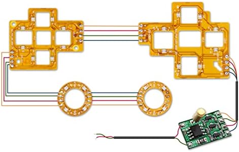 Додатоци за електронска машина TX Девојче со 6-бои ламинирани Д-под-патеки на копчињата за лице DTF LED комплет за PS4 контролер