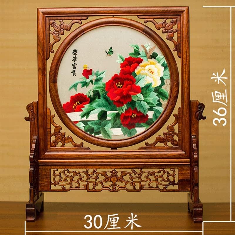 Орнаменти на WYFDP завршија рачно изработени двострани десктопски украси за везници за убавина кинеска табела екран на антички стил