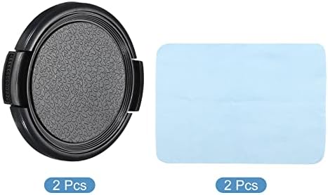 Капа на леќи со фотоапарати Патикил, 2 странични странични капаци на предните леќи со крпа за чистење на микрофибер за универзални