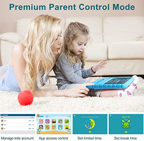 AOCWEI 2023 Таблета За Деца, 7 инчен Детски Таблет Андроид 11, 2GB RAM МЕМОРИЈА 32GB ROM, Quad Core, Родителска Контрола, Детски Софтвер Претходно