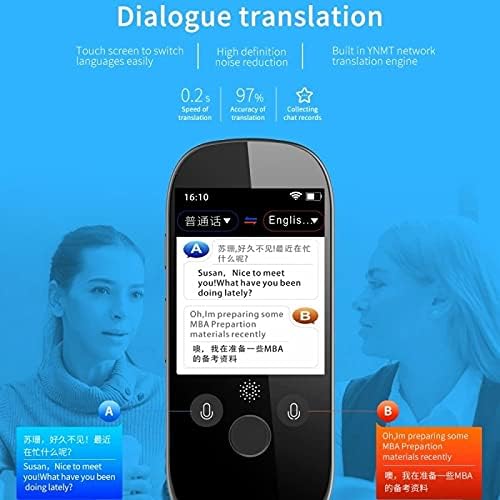 WETYG 2.4 Инчен Екран Глас Преведувач Паметни Бизнис Патување Аи Превод Машина 512GB+4GB 45 Јазици Преведувач