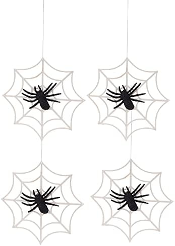 Keseoo 4pcs Ноќта на вештерките гаден пајак веб -украси пајаци за ноќ на вештерките костум за Ноќта на вештерките