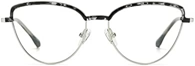 2 парчиња Сина Светлина Што Ги Блокира Очилата Против Блескаво Читање За Мажи Жени Јасни Читатели