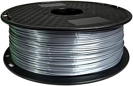 ZHJBD PLA Silk Filament 1.75mm, 3D филамент за печатач 1 кг, сребро, ефектот на печатење е свилен мазен