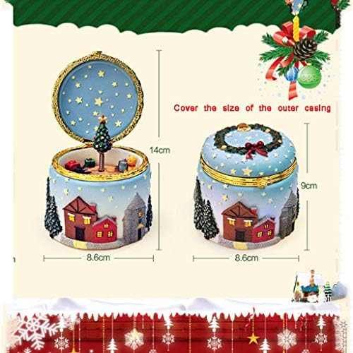 Xiaosaku Музичка кутија новогодишна елка што ротира елк музичка кутија креативна личност музичка кутија подарок роденденски подарок