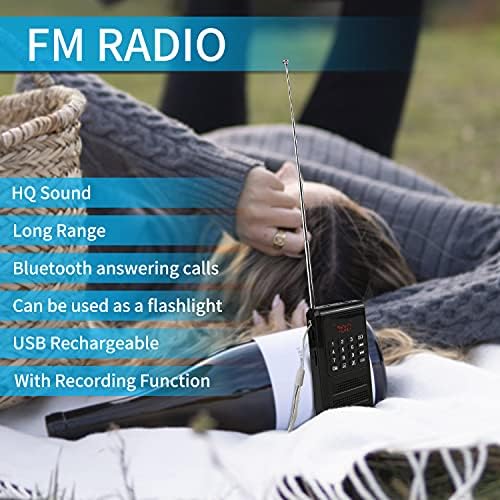 Преносен радио мини FM Дигитален радио џеб Личен радио за полнење LCD дисплеј за подароци прошетка џогирање на отворено