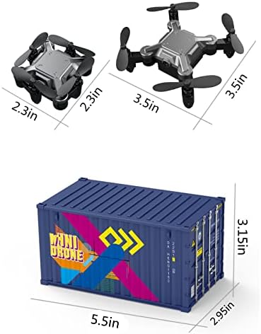 Кул контејнер облик на мини дрон со HD FPV камера Играчки Играчки Подароци за момчиња девојчиња со надморска височина Држете режим без глава Едно