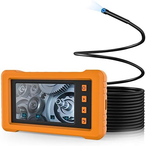 ZSEDP 5,5 mm Индустриски ендоскоп 4,3 инчен екран 1080p Borescope камера IP67 водоотпорна полу-цврста камера на змија