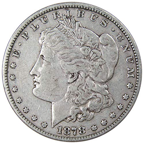 1878 С Морган Долар ВФ Многу Парична Казна 90% сребрена US 1 Сад Монета Колекционерски
