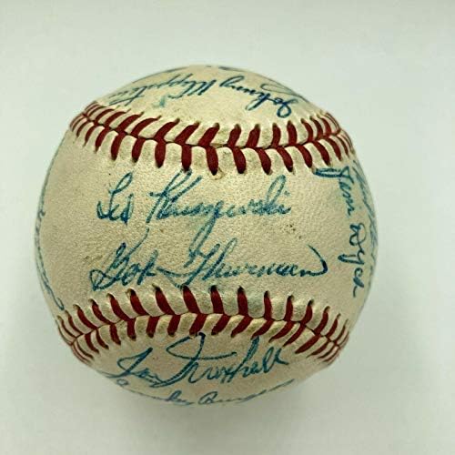 Убав тим од дебитант на Френк Робинсон во 1956 година, Синсинати Редс Тим потпиша Бејзбол JSA COA - Автограм Бејзбол