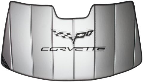 C6 Corvette Whindshield Sunshade - Изолирана сенка на сончевата сенка во стилот на харморијан за 2005-2013 C6, Grand Sport, Z06, ZR1 Corvettes