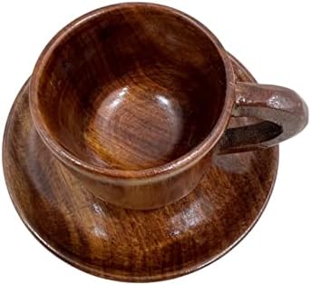 колекционерскикупете Гроздобер Рачно Изработена Шолја Кафе Чај Чаши Со Чинија Одржливо Изработени-Еколошки Подарок За Кујни Инспирирани Од Природата