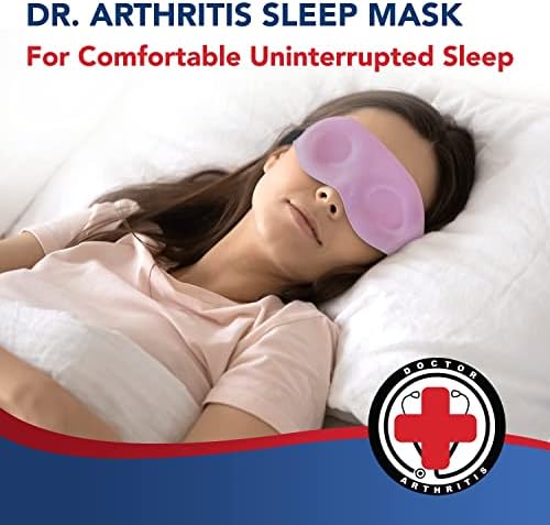 Д -р Артритис доктор разви пакет за заграда на бакар зглоб со доктор развиен розов маска за очи, маски за спиење за жени и мажи