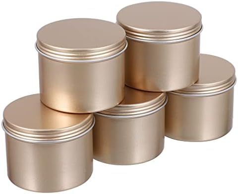 Зизмх Божиќни тегла садови контејнери со бонбони лименки ароматерапија може да кафе -празно метални свеќи со залепени восочни држачи