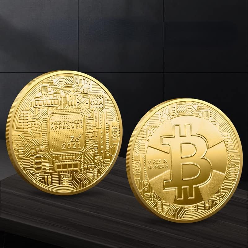 Нов Бтк Бит Б Комеморативна Монета Физичка Златна Монета Блокчејн Дигитална Виртуелна Валута Златна Монета Сребрени Монети Колекционерски