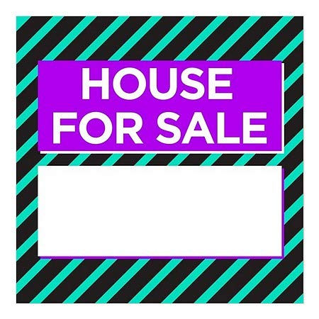 CGSignLab | Куќа За Продажба-Модерен Блок Прицврстување На Прозорецот | 5x5