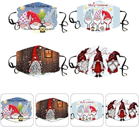 Божиќни Украси ГАЛПАДА 4 парчиња Божиќна Уста Покритие За Деца Цртан Филм Капак За Лице