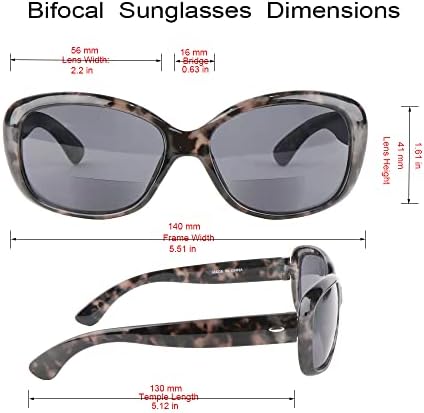 Очилачи за сонце на YSORRISOX Бифокални за жени, 3 пакувања изградени во очила за читатели на отворено читање