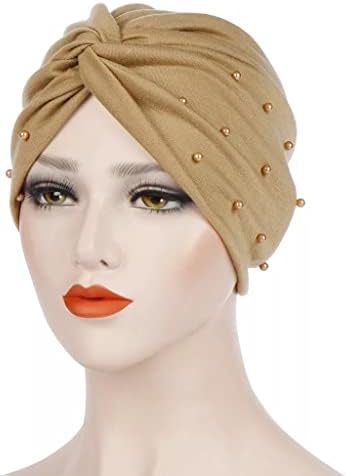 Xxxdxdp памучна шамија за глава за жени капачиња женски монистра турбан завиткан турбан -хауба облека додатоци за коса