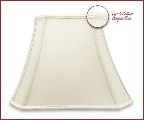 Royal Designs, Inc DSO-68-16Wh Royal Designs Rectange Bell Cut Cut Corner Designer Lamp Shade X X 12, 16 in, Bhite-1 пакет