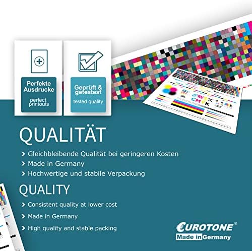 5x Eurotone Повторно Произведен Тонер За HP Боја Laserjet 3800 DN N DTN Заменува Q6470A-Q7583A 503A 501A