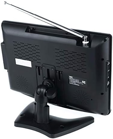 Тајлер TTV706 10 Пренослив Широк Екран 1080P LCD ТЕЛЕВИЗОР СО Одвојливи Антени, HDMI, USB, RCA, FM Радио, Вграден Дигитален Тјунер, AV