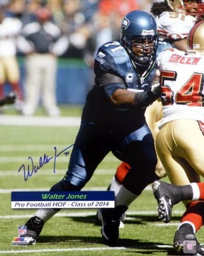 Волтер onesонс автограмираше врамена 16x20 Фото Seattle Seahawks MCS Holo Stock 200381 - Автограмирани НФЛ фотографии