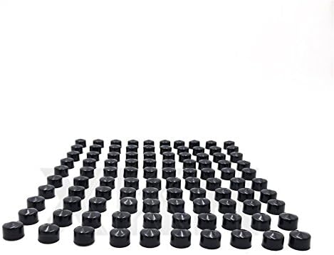 XKH- Компатибилен со 100 парчиња црна 1/4 Комплет за облекување на капачето на ален приклучокот се вклопува во хардвер на Харли МИСС [B07B4RQLSH]