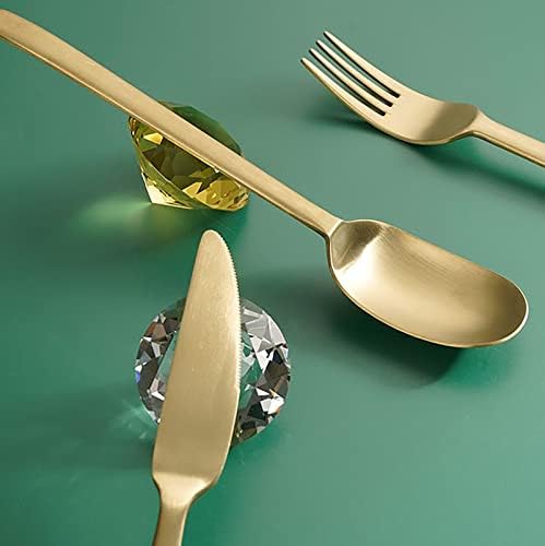 Сребрени садови поставени 32 парчиња, Удобни вилушки за држење и лажици сребрени садови сет услуга за 8 сребрени садови со огледало