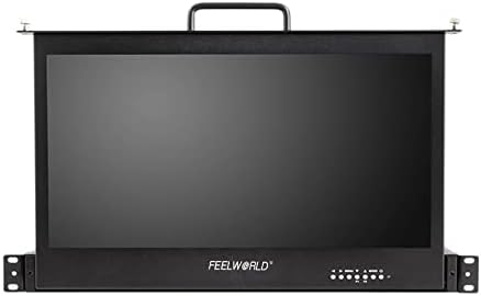 Feelworld 17.3 инчен монитор 1RU извлечете го мониторот за монтирање на решетката Full HD 1920x1080 SC173-HD-56