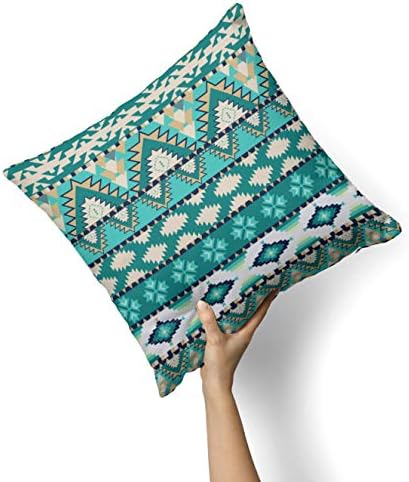 Iirov вектор Тел и зелена шема на Ацтек - Прилагодено украсен украс за домашна или отворена капа за фрлање перница за софа, кревет или перница