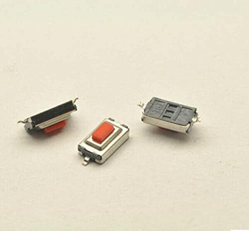 500pcs Tact Switch 3 * 6 * 2,5 mm 2pin SMD со долг живот бел/црвена глава микро прекинувач за прекинувач на копчето за микросвич за автомобили
