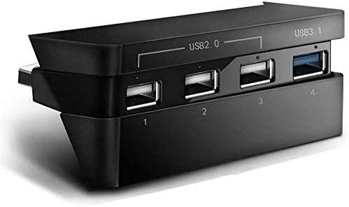 Ps4 Тенок Центар, 4-Порта USB Контролер За Полнење Интерфејс Експанзија, USB 3.0 Со Голема Брзина Пренос Интерфејс, Погоден За Ps4