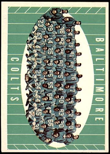 1961 Topps 9 Colts Team Baltimore Colts Ex Colts