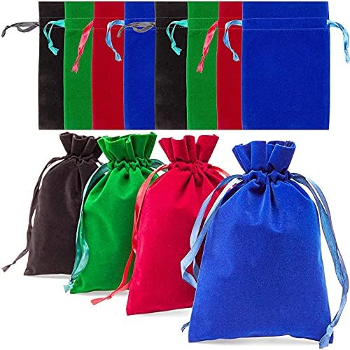 Пакет со торбички торбички со кадифе, 4 бои