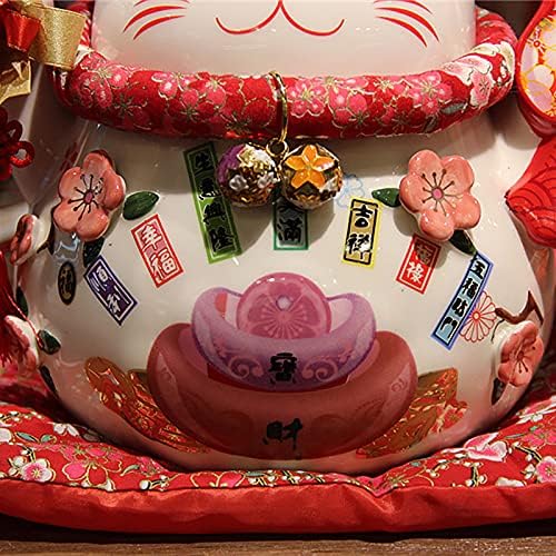 Фајанг Манеки Неко, среќно богатство мачка, 8 повикувајќи се на керамички манеки неко, голема среќна мачка, јапонска среќна мачка,