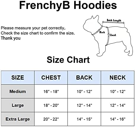 Француски француски булдог худи Стилски куче топла худи | Модна облека за француски булдог мал среден голем