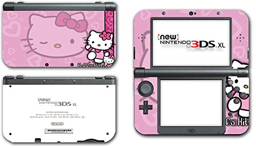 Здраво Кити розови срца цвеќиња мама мачка видео игра винил декларална налепница на кожата за новата Nintendo 3DS XL LL 2015 Системска
