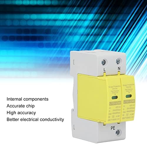 Уред за заштита од 2P Surge, AC420V напон на напон со голема точност за заштита на домот 20Ka