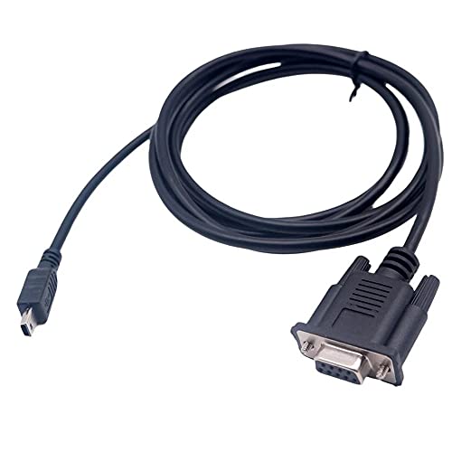 Навака 1pcs 6ft mini USB 2.0 машки до rs232 db9 9 пински женски адаптер за олово кабел за олово 6ft