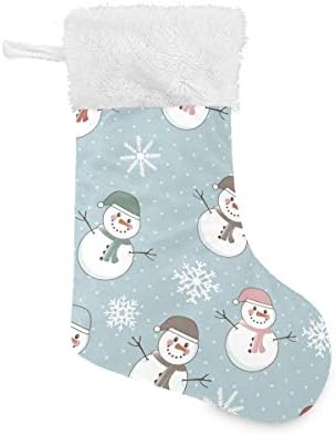 Алаза Божиќни чорапи Кристама снежна снегулка Класик Персонализирани големи декорации за порибување за семејни празнични сезони за