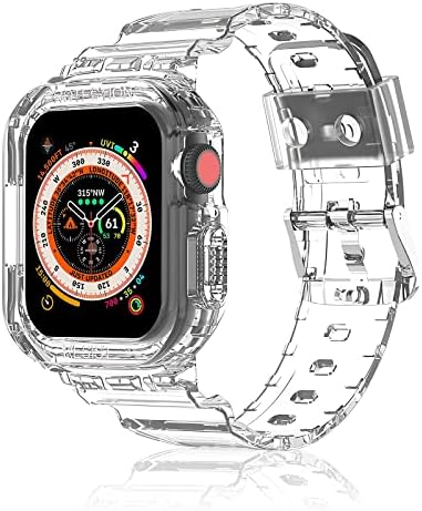 Aottom Часовник Бенд Компатибилен за Apple Watch 45mm 44mm 42mm 41mm 40mm 38mm 49mm, Браник Случај Бенд Ремен за Iwatch Ултра