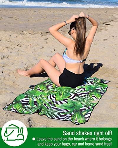 Екозофија Плажа Пешкир-Цветни Пакет Колекција Вклучува 3 Брзо Сува, Песок Доказ Микрофибер Плажа Крпи