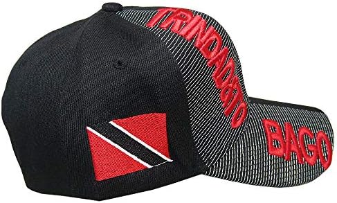 Мајами Трговија на големо Тринидад и Тобаго земја црни црвени букви лепенка од странична капа за капа