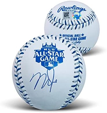 Мајк Пастрмка автограмираше 2012 година Ол -Starвезда Бејзбол МЛБ холограм COA UV случај - автограмирани бејзбол