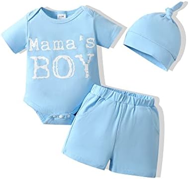 Nzrvaws новороденче бебе момче облека новородено момче облекува кратки ракави ромпер боди+панталони панталони летни облеки за момче