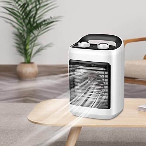 Fenteer Преносен климатик испарувачки вентилатор за ладилник за воздух, вентилатор за ладилник за личен простор, шест вентилатор за ладење на
